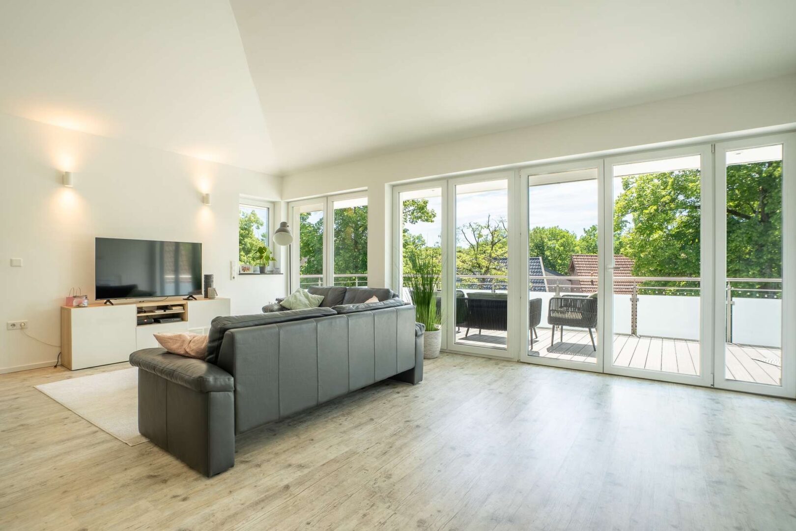 Wohnzimmer in der Penthouse Wohnung