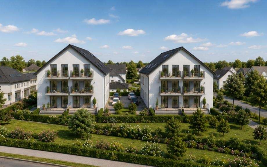 Balkon- und Terrassenansicht nach Fertigstellung