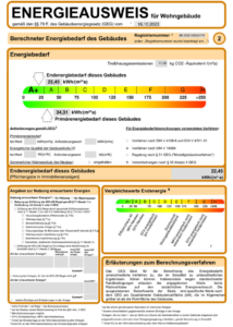 Energieausweis-Referenzausweis Vorderhaus