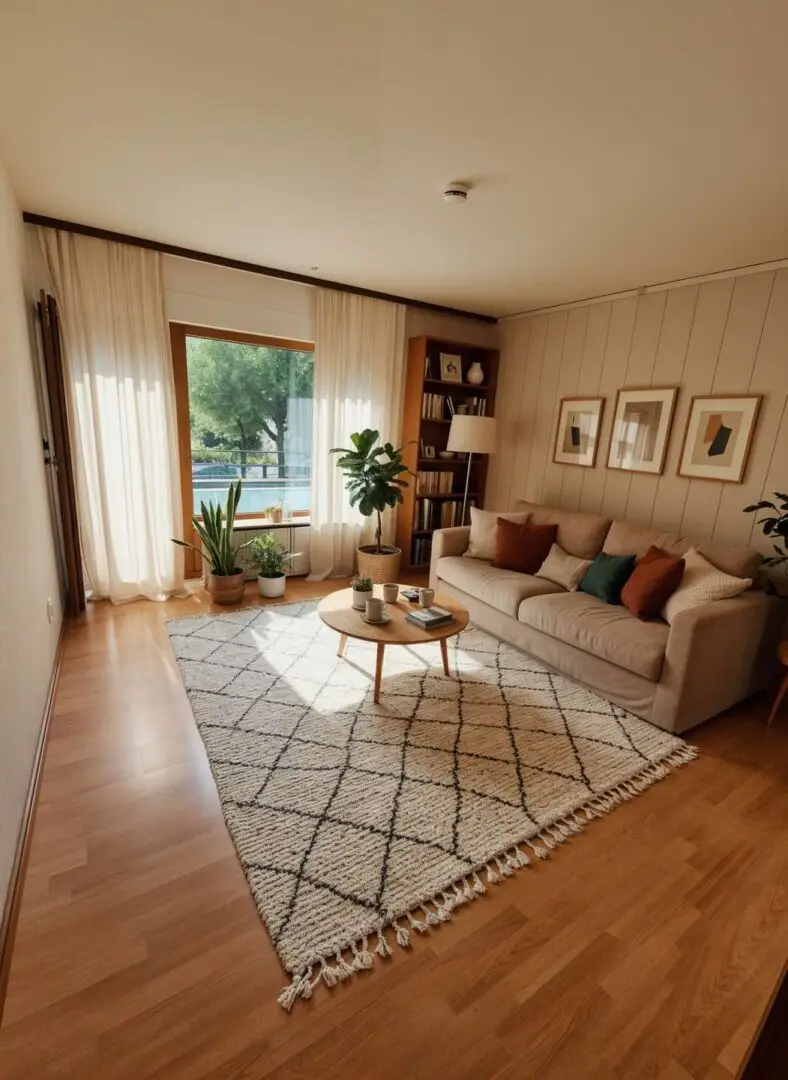 Wohnzimmer möbliert
