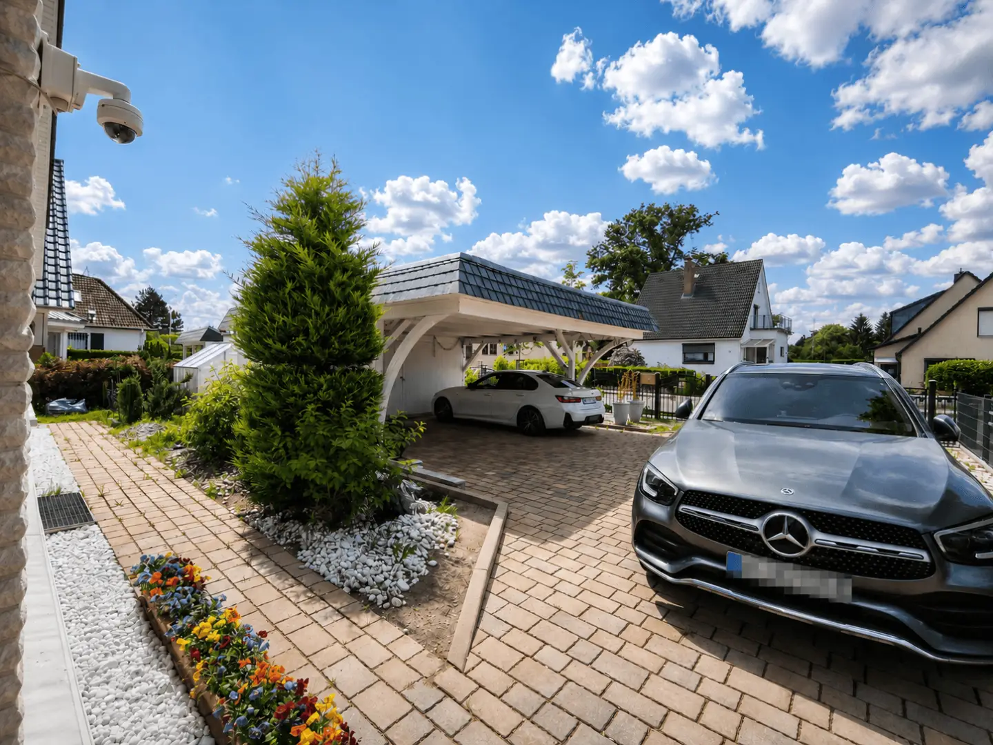 Optimaler Doppelcarport