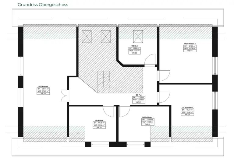 Grundriss Obergeschoss