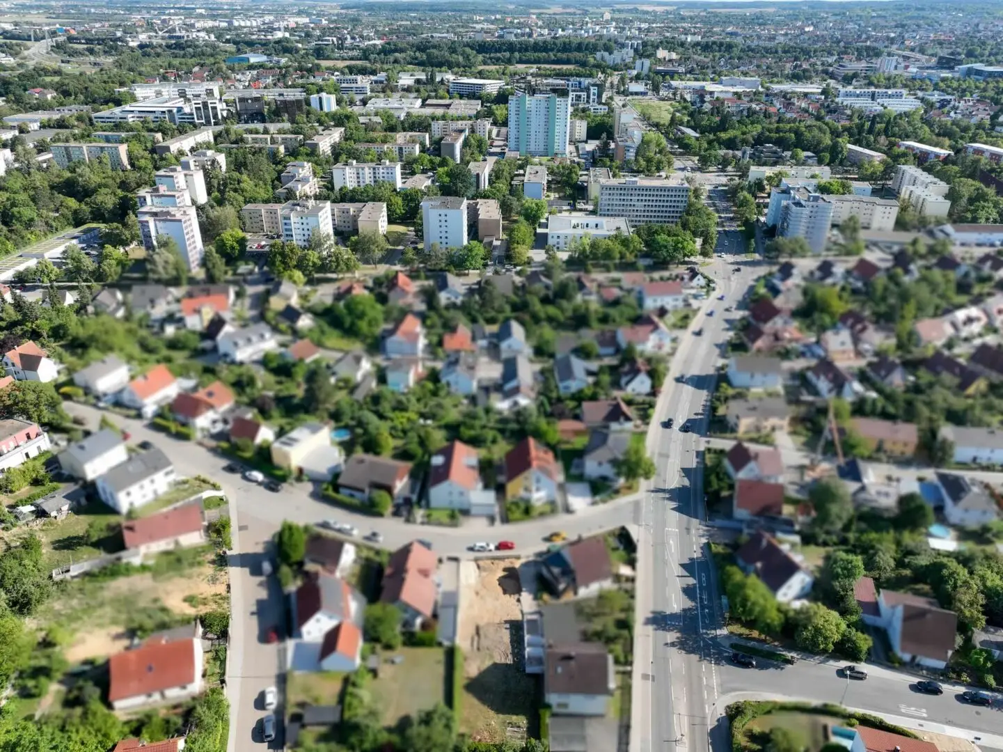 Luftaufnahme Stadtgebiet