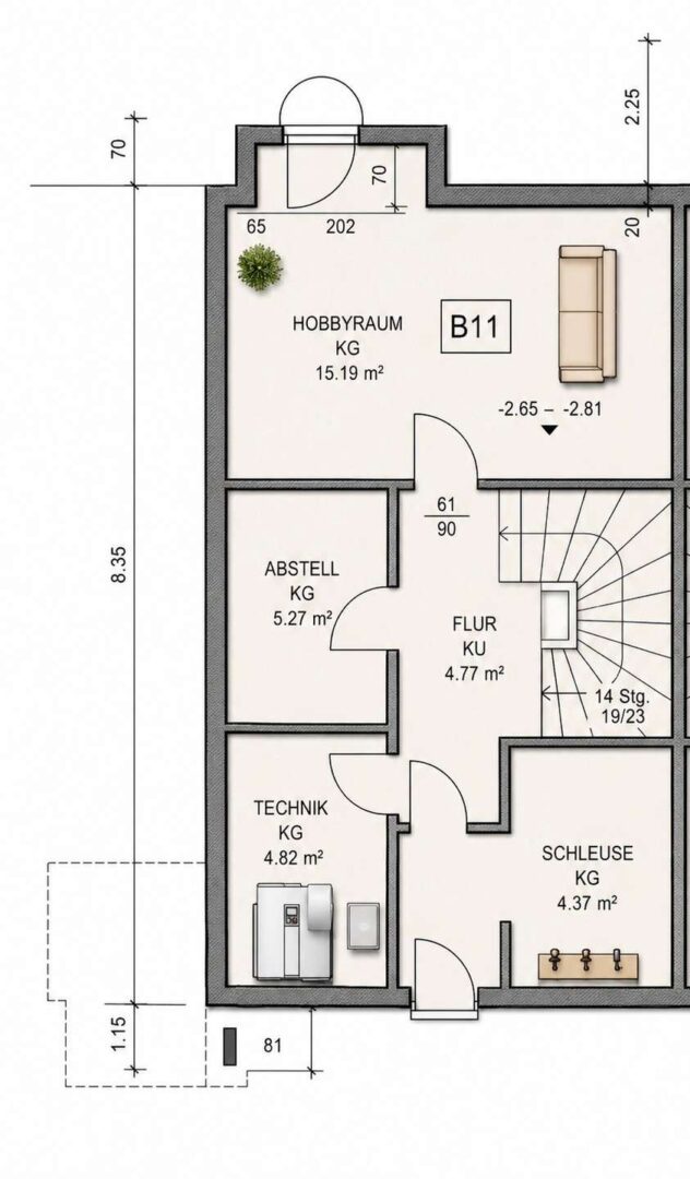 Grundriss UG
