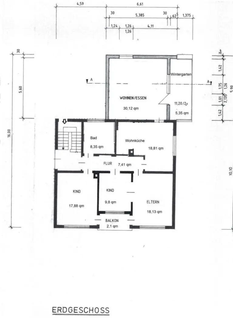 Grundriss Erdgeschosswohnung