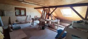 Dachgeschoss zum Ausbau vorbereitet