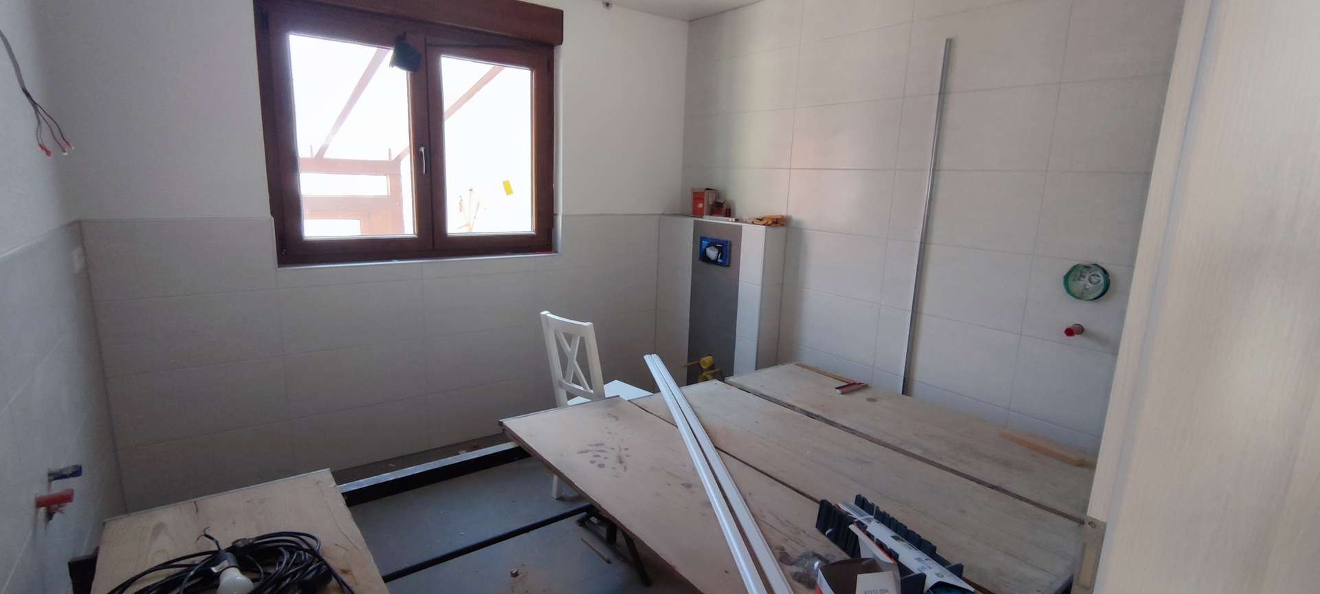 Badezimmer Wohnung Erdgeschoss während Renovierung