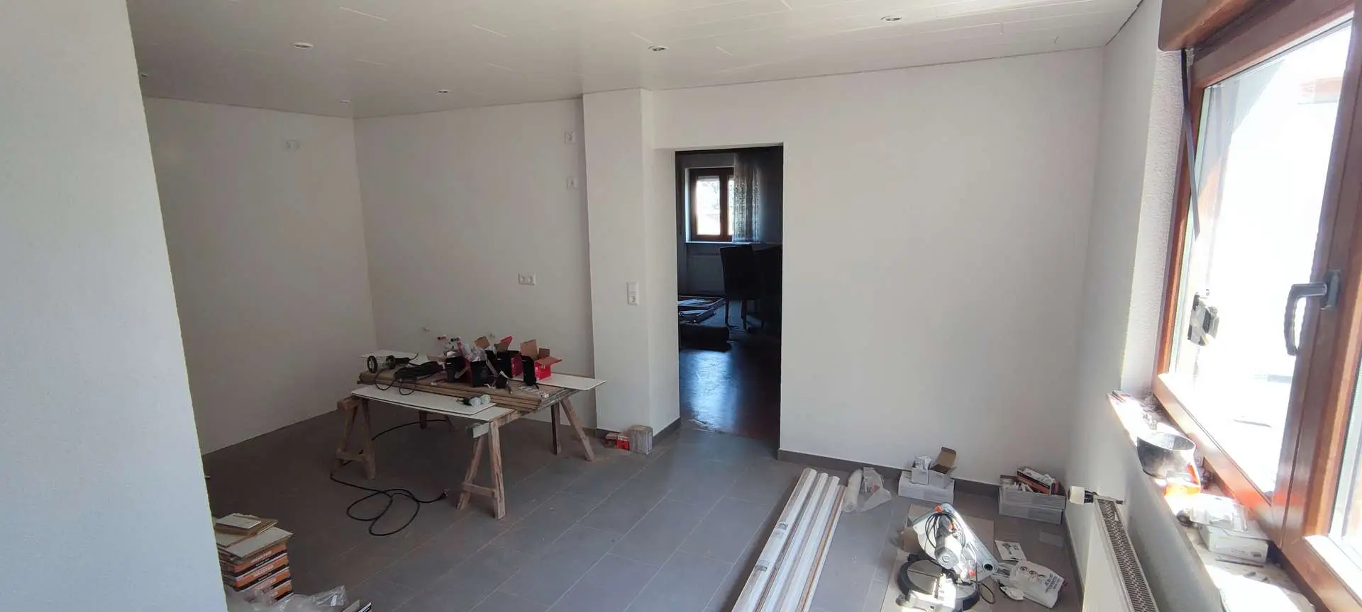 hier entsteht Wohnküche Wohnung Erdgeschoss