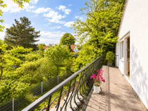 Blick vom Balkon