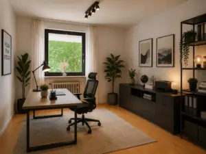 Arbeitszimmer visualisiert