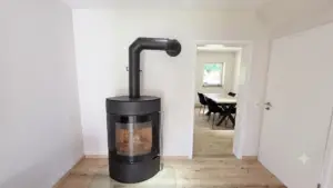 Flur mit Kamin