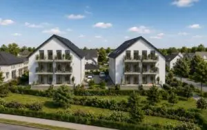 Balkon- und Terrassenansicht nach Fertigstellung