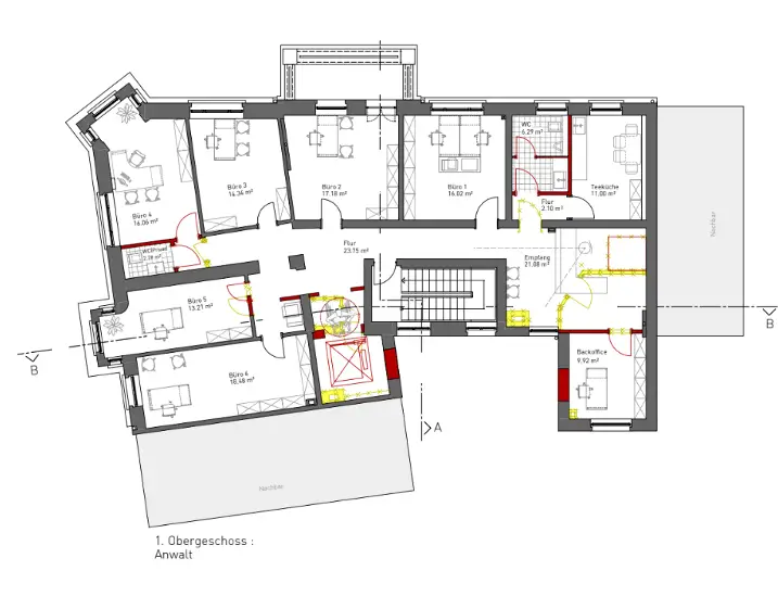 Grundriss 1. OG nach Renovierung