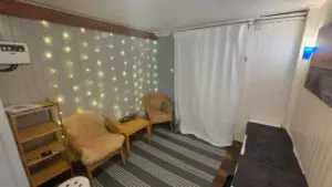 Vorraum vor der Sauna