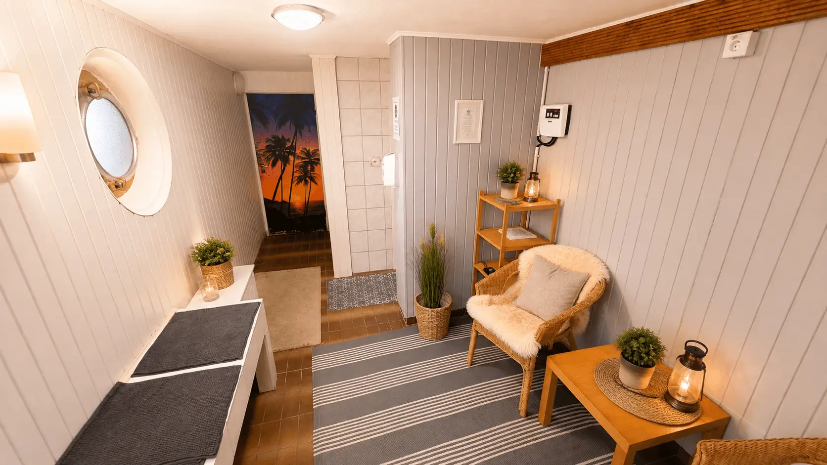 Vorzimmer der Sauna