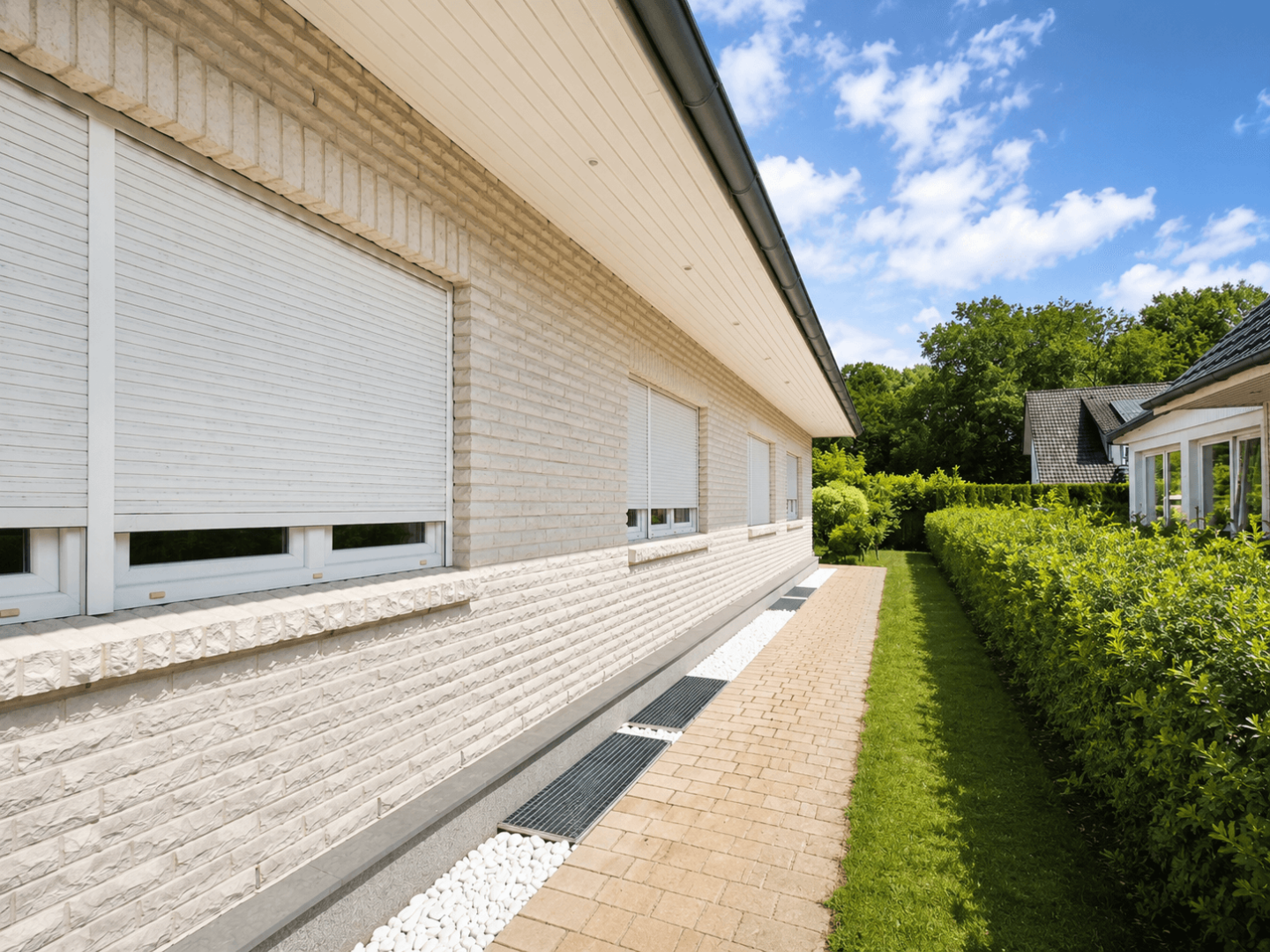 Südseite des Hauses