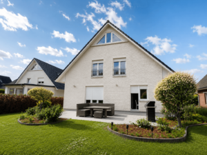 Rückansicht auf das Haus