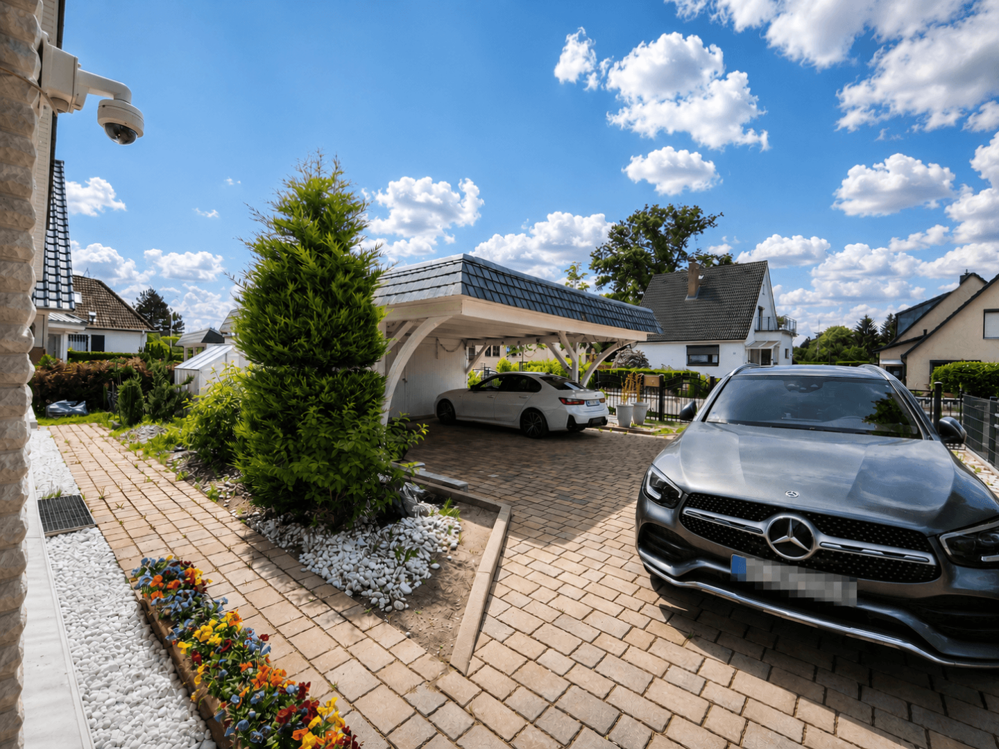 Optimaler Doppelcarport