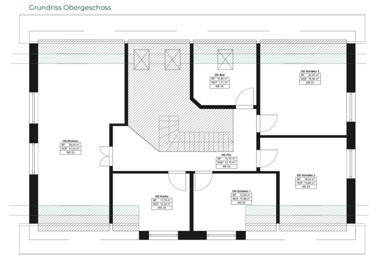 Grundriss Obergeschoss