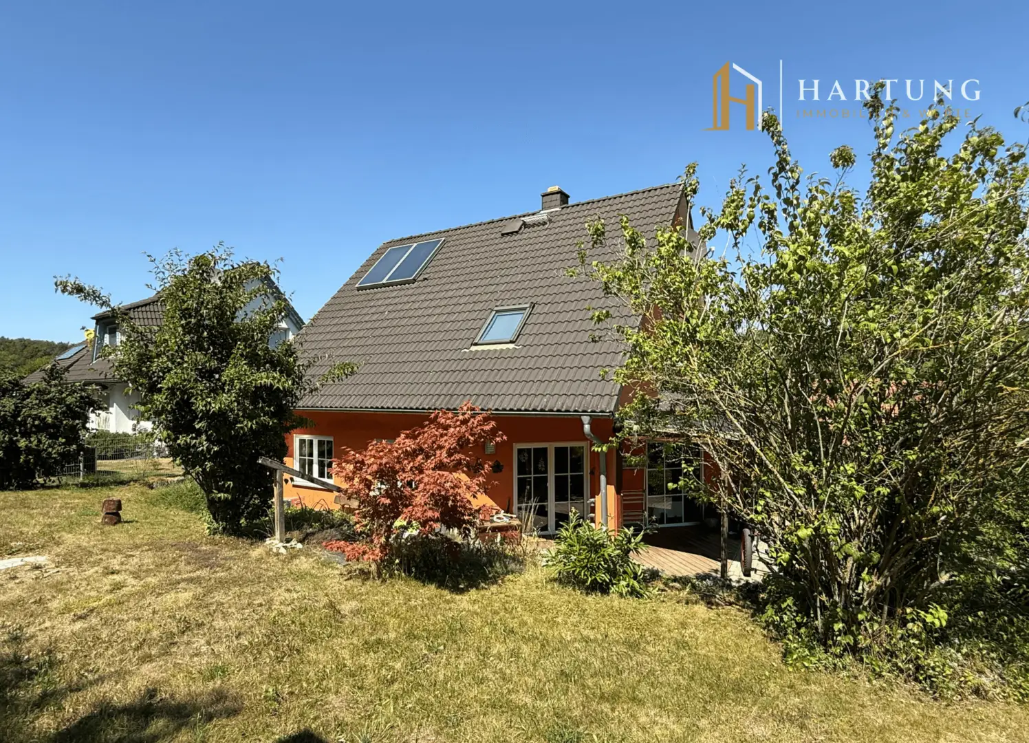 Hausansicht Garten