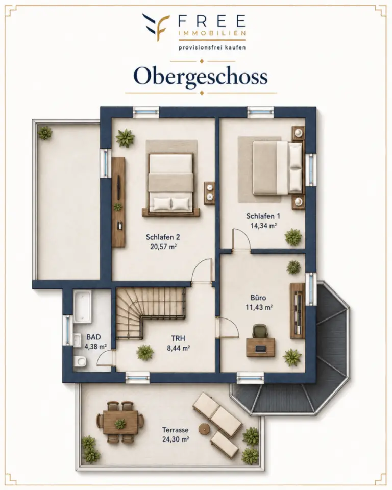 Grundriss Obergeschoss