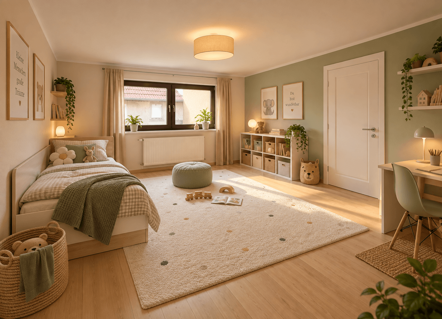 Visualisierung Kinderzimmer – mögliche Gestaltung nach Sanierung