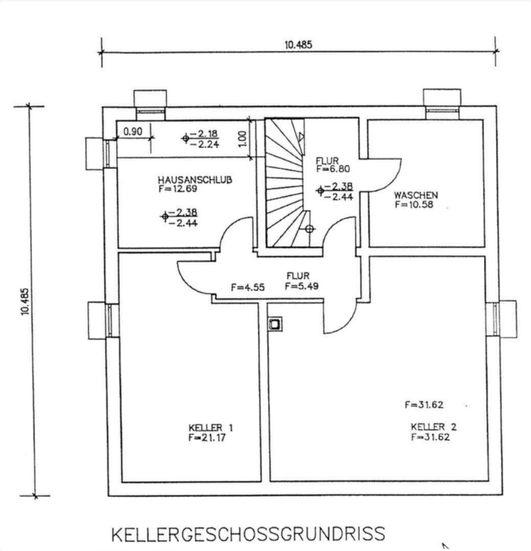 Grundriss Keller