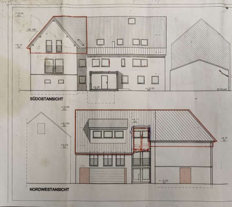 Planung für Ausbau Scheune