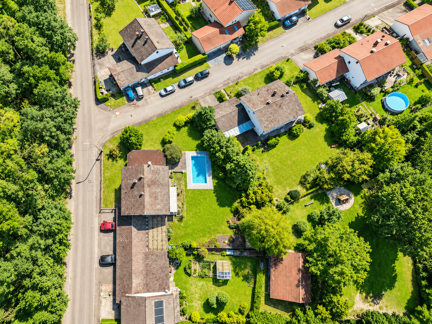 Drone.Grundstücksansicht