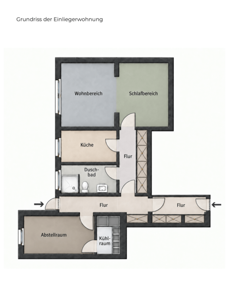 Grundriss Einliegerwohnung