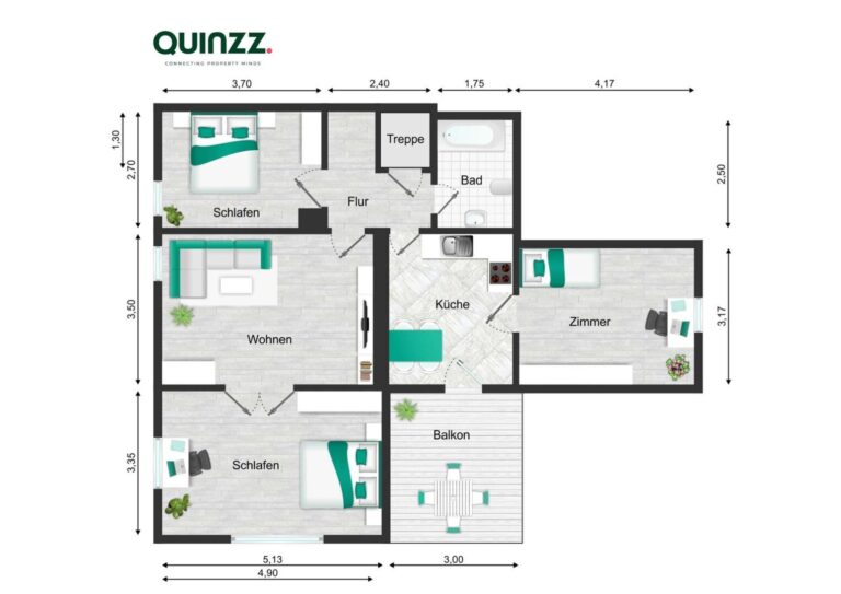 Grundriss Oben