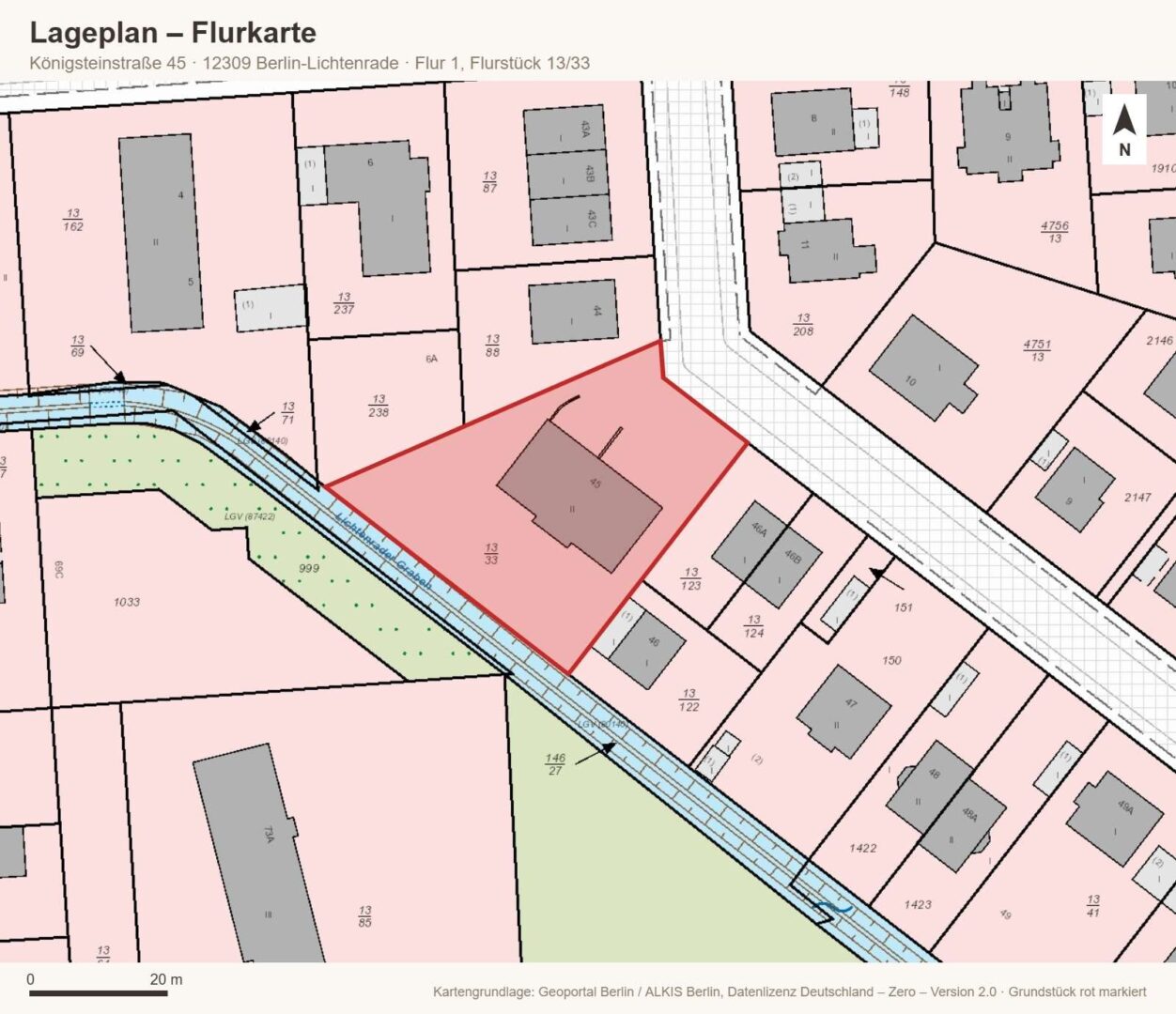 Lageplan – Flurkarte