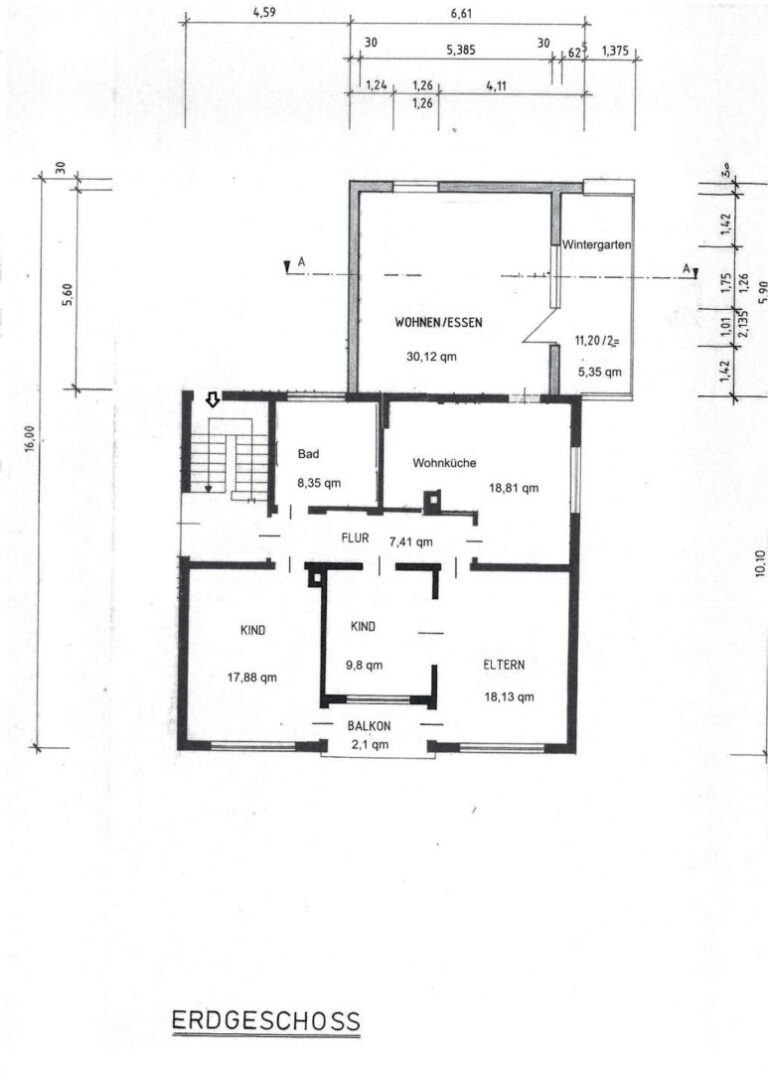 Grundriss Erdgeschosswohnung