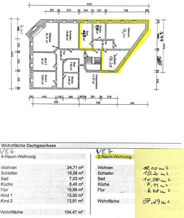 Grundriss Dachgeschoss