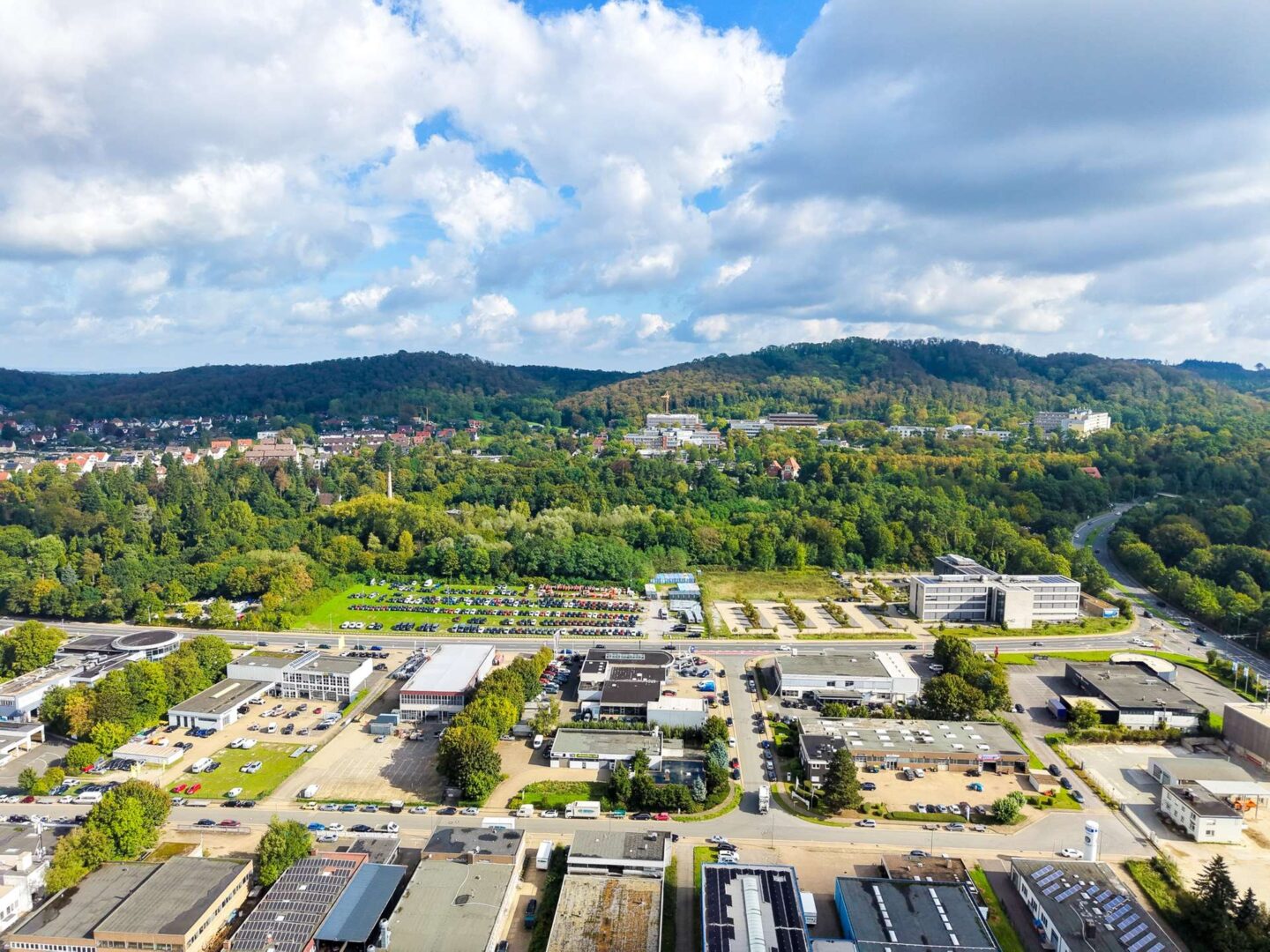 Blick über Brackwede zum Teutoburger Wald