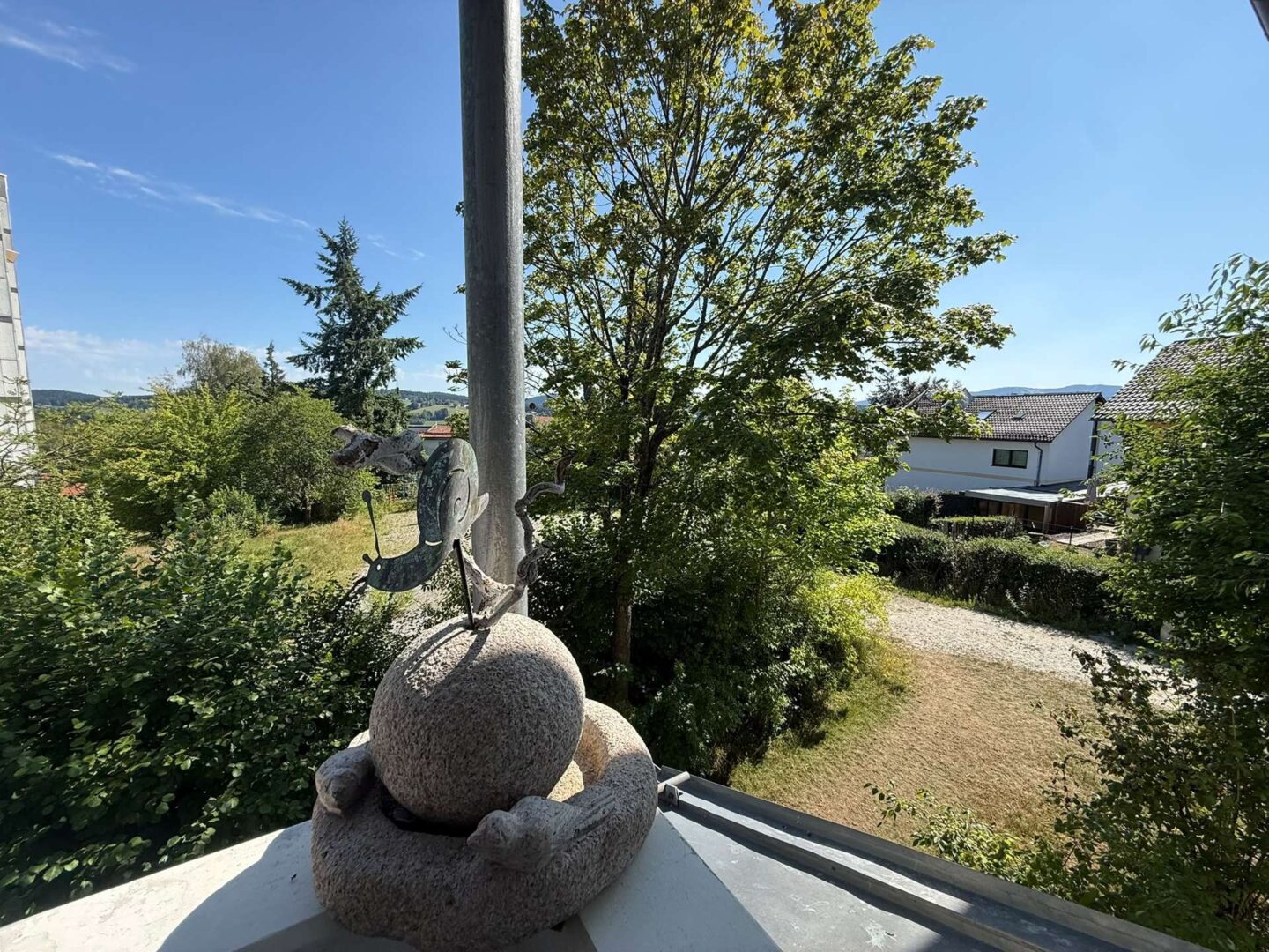 Aussicht vom Balkon