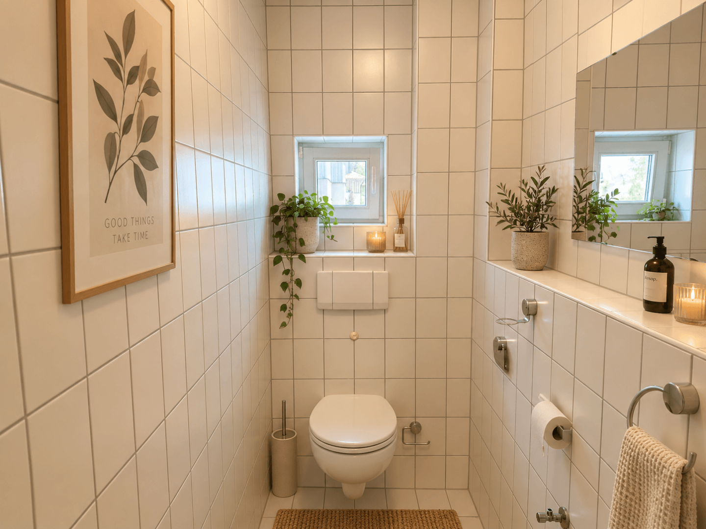 WC visuell möbliert