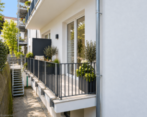 Balkon beim Backoffice