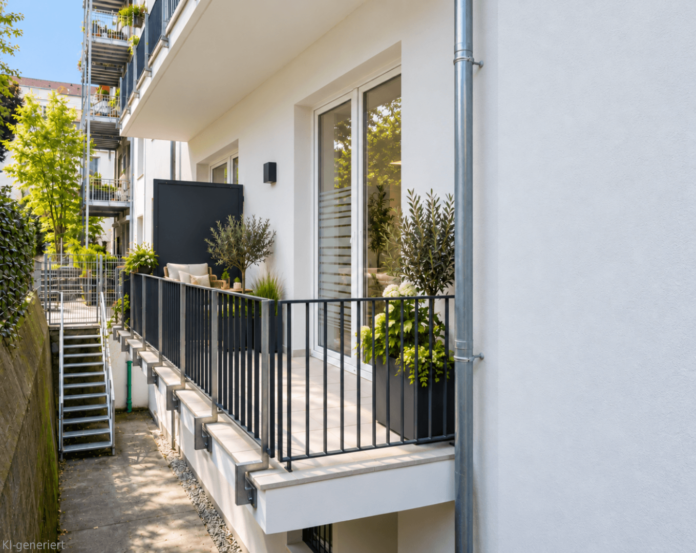 Balkon beim Backoffice